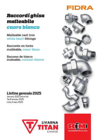 raccorderie metalliche - listino ghisa 2025